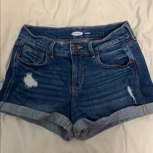 Boyfriend jean shorts